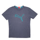 Mens Grey Puma Spellout Short Sleeve T Shirt