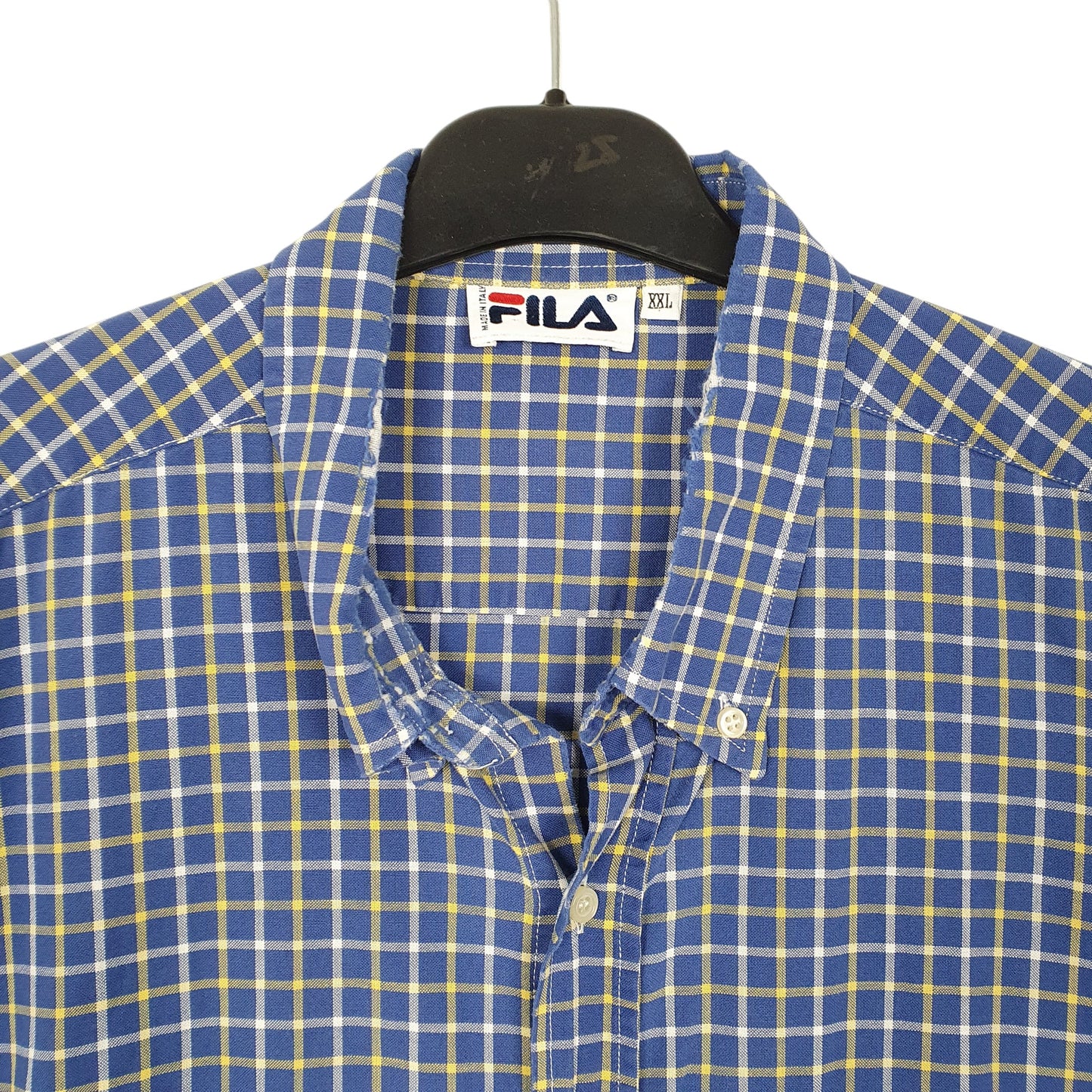 Mens Blue Fila  Short Sleeve Shirt