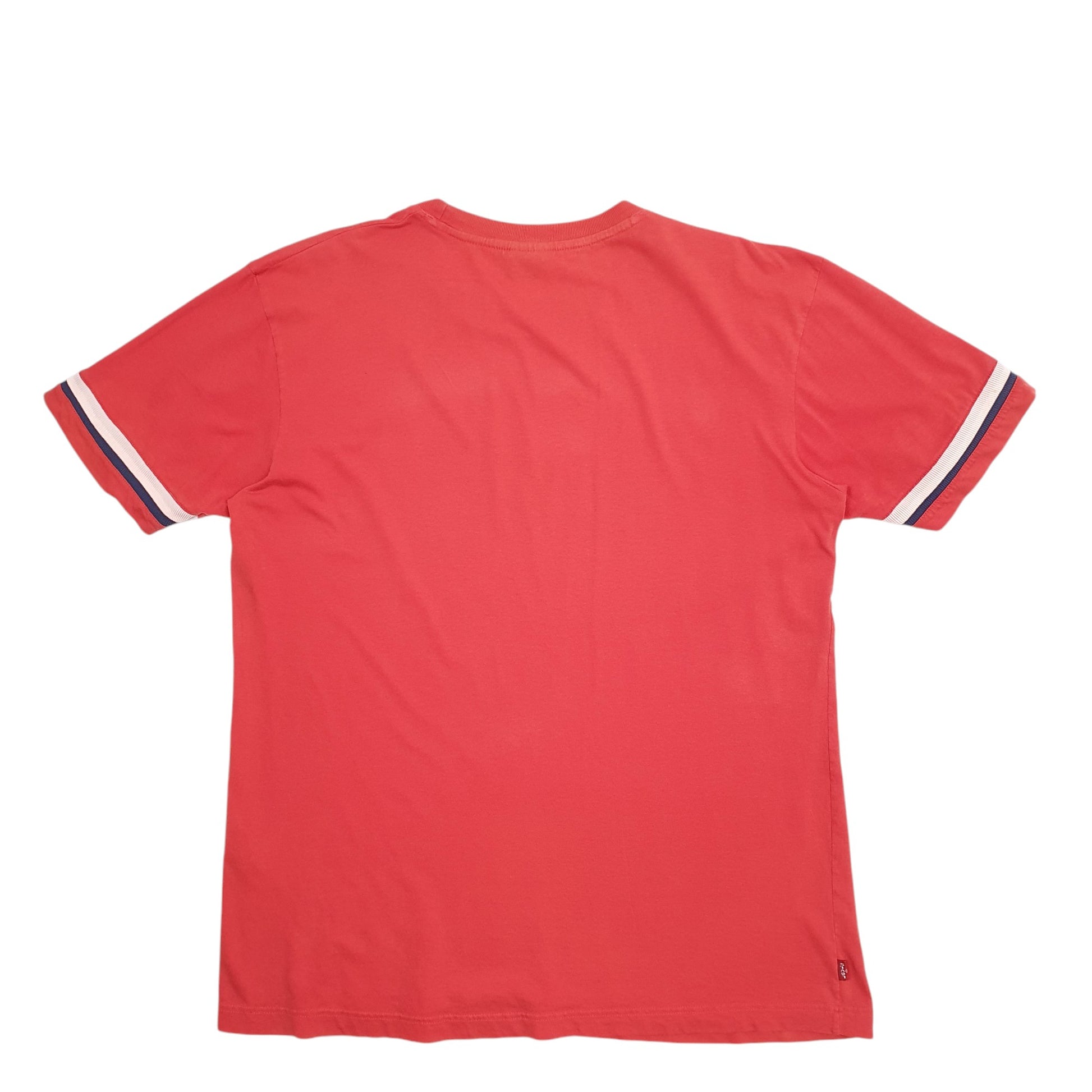 Mens Red Levis Spellout Short Sleeve T Shirt