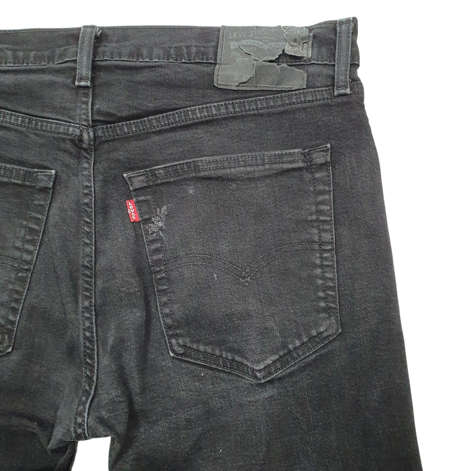 Mens Black Levis  512 JeansW36 L28