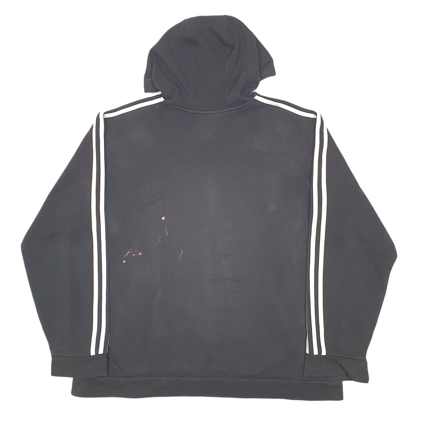 Mens Black Adidas Spellout Hoodie Jumper