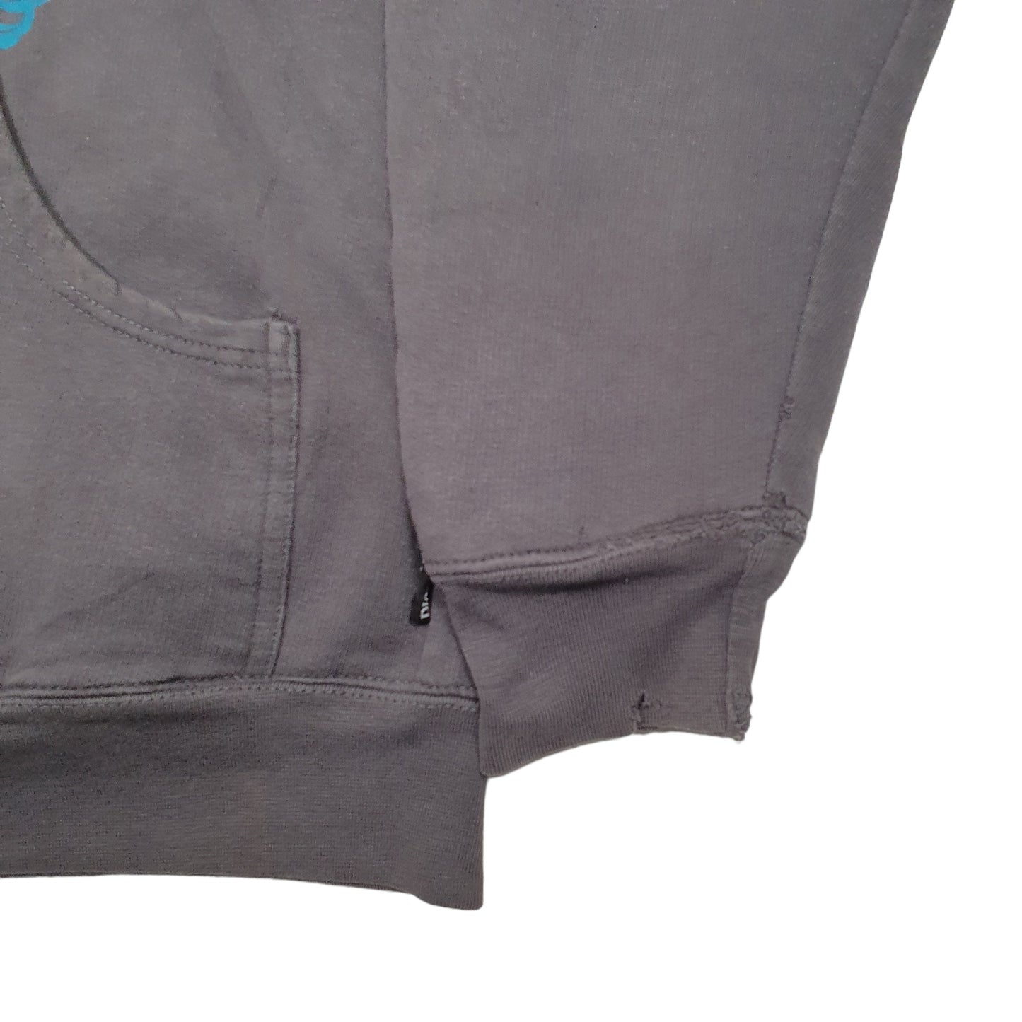 Mens Grey Dickies Spellout Full Zip Jumper