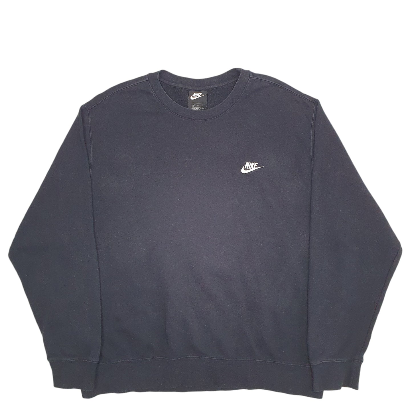 Mens Black Nike Swoosh Crewneck Jumper