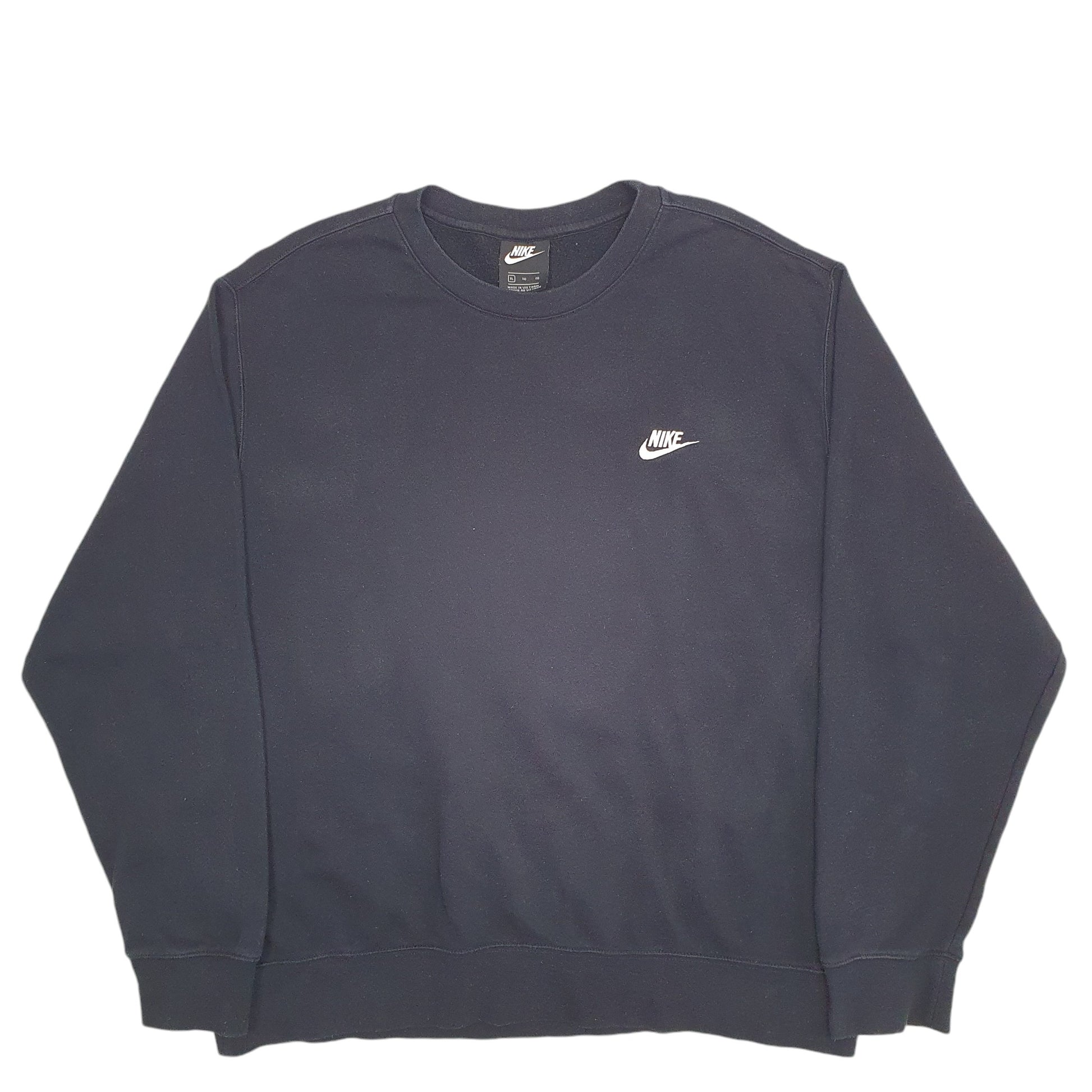 Mens Black Nike Swoosh Crewneck Jumper