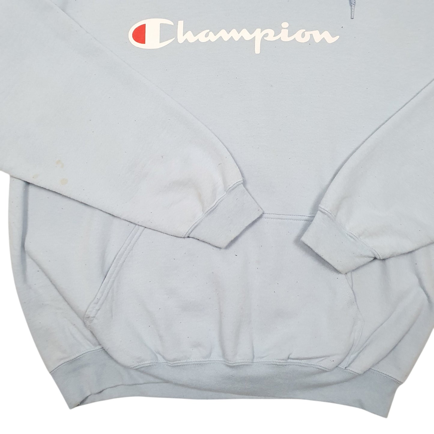 Mens Blue Champion  Hoodie Jumper