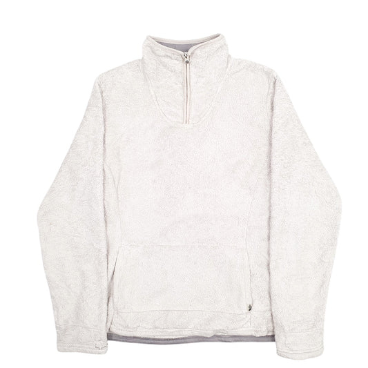 Womens Cream The North Face  Quarter Zip Jumper