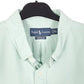 Mens Green Polo Ralph Lauren Oxford Short Sleeve Shirt