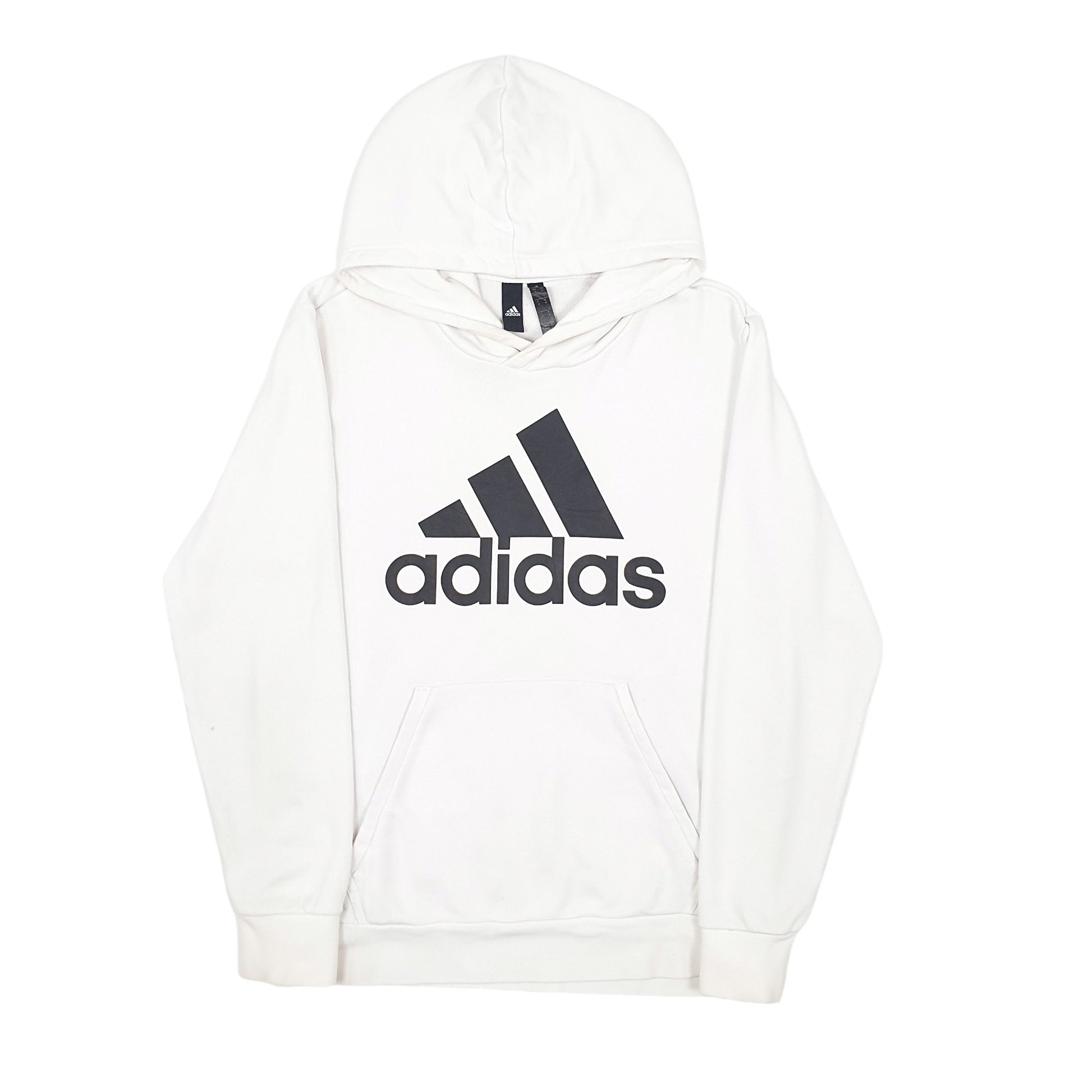 Mens White Adidas  Hoodie Jumper