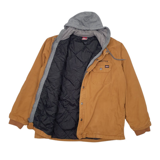 Mens Beige Dickies  Full Zip Coat