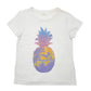 Womens White Old Navy Pineapple Tropical Short Sleeve T Shirt