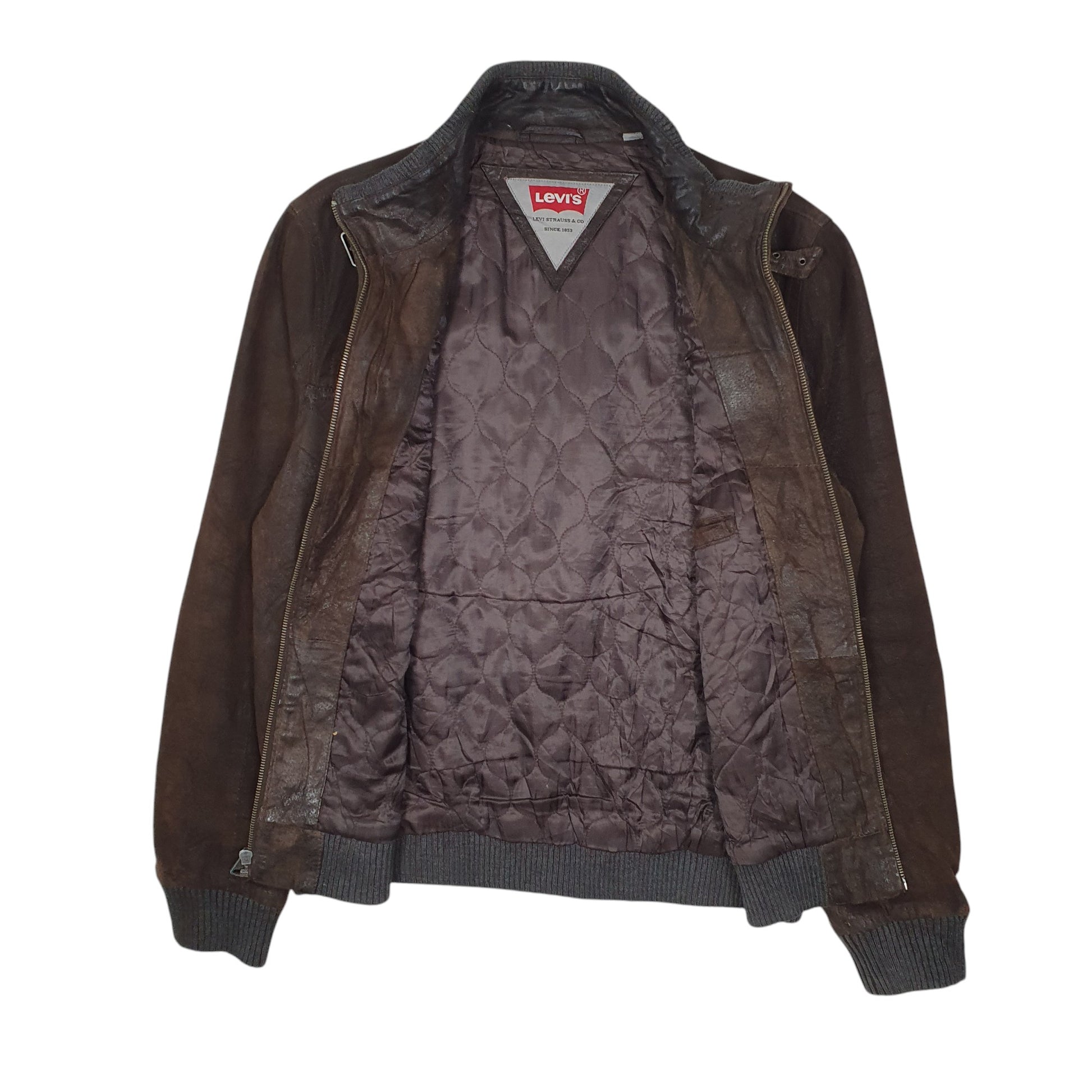 Mens Brown Levis Bomber  Coat