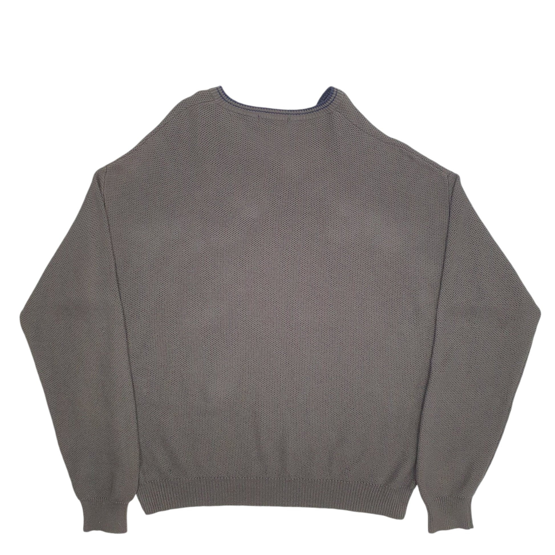 Mens Khaki Nautica Knit Crewneck Jumper