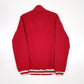 Mens Red Lacoste Live  Full Zip Coat