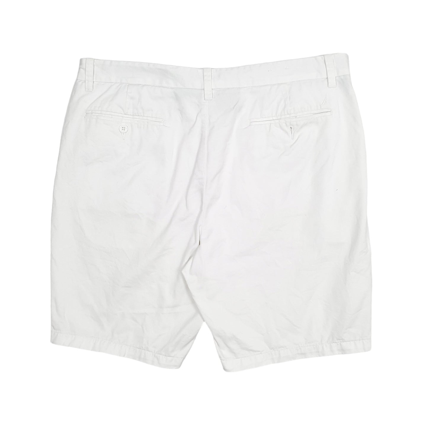 Mens White Nautica Slim Fit Deck Chino Shorts