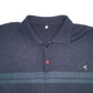 Mens Navy Unbranded Button up Quarter Zip Jumper