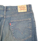 Mens Blue Levis Denim Jeans Jorts 569 Loose Baggy Denim Shorts