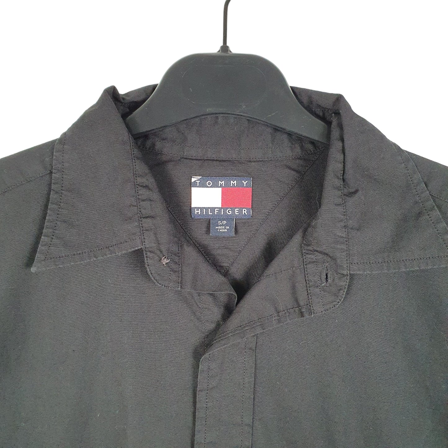 Mens Black Tommy Hilfiger  Long Sleeve Shirt
