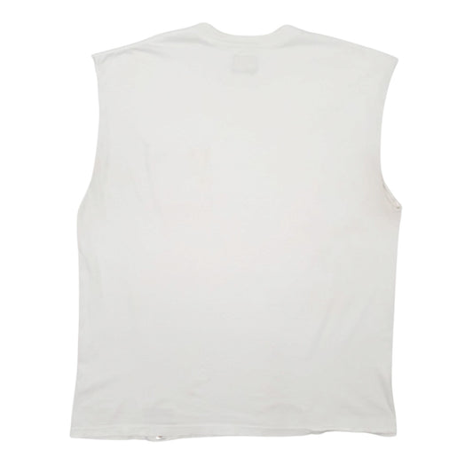 Mens White Dickies Vest Short Sleeve T Shirt