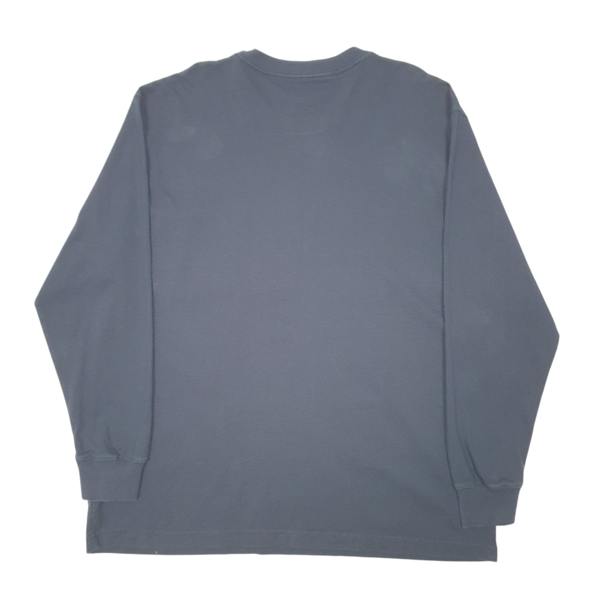 Mens Navy Dickies Pocket Contractors Supply Co Long Sleeve T Shirt