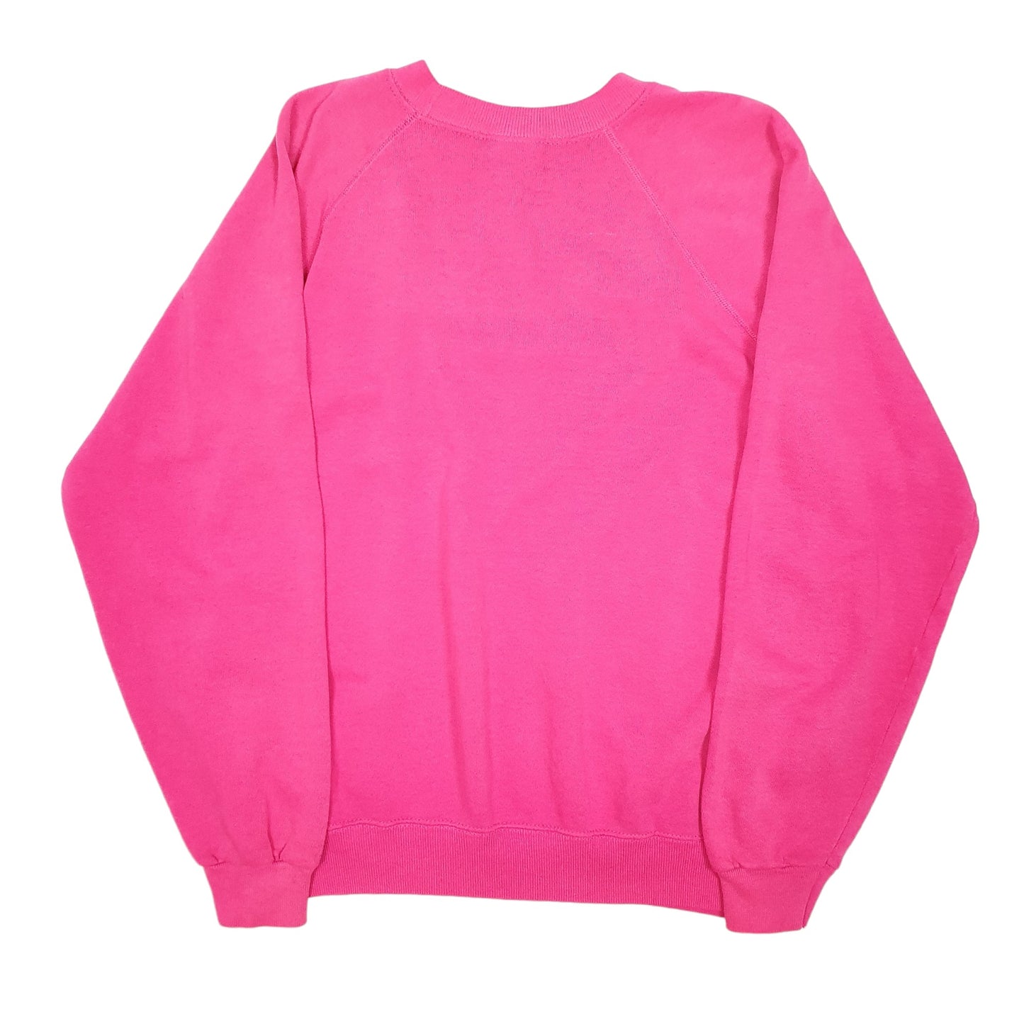 Womens Pink Hanes Vintage Raglan Made In USA 90s Crewneck Jumper