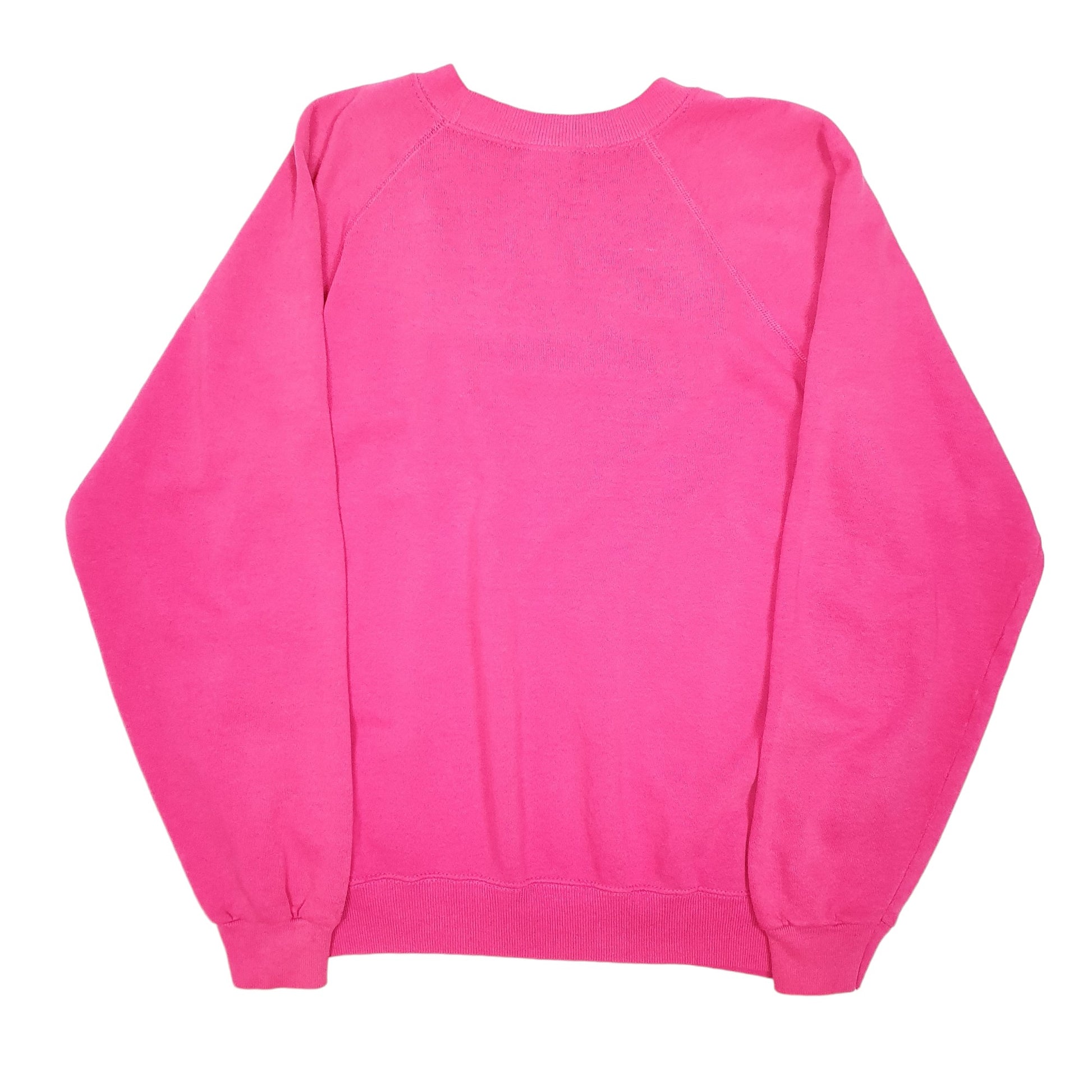 Womens Pink Hanes Vintage Raglan Made In USA 90s Crewneck Jumper