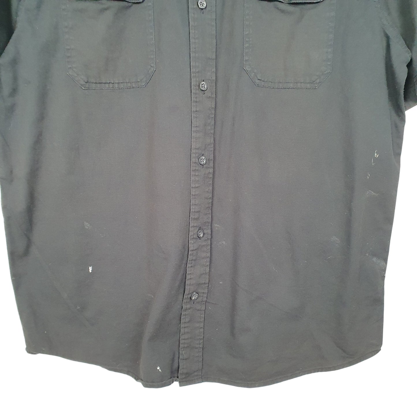 Mens Black Wrangler Flex Comfort Short Sleeve Shirt