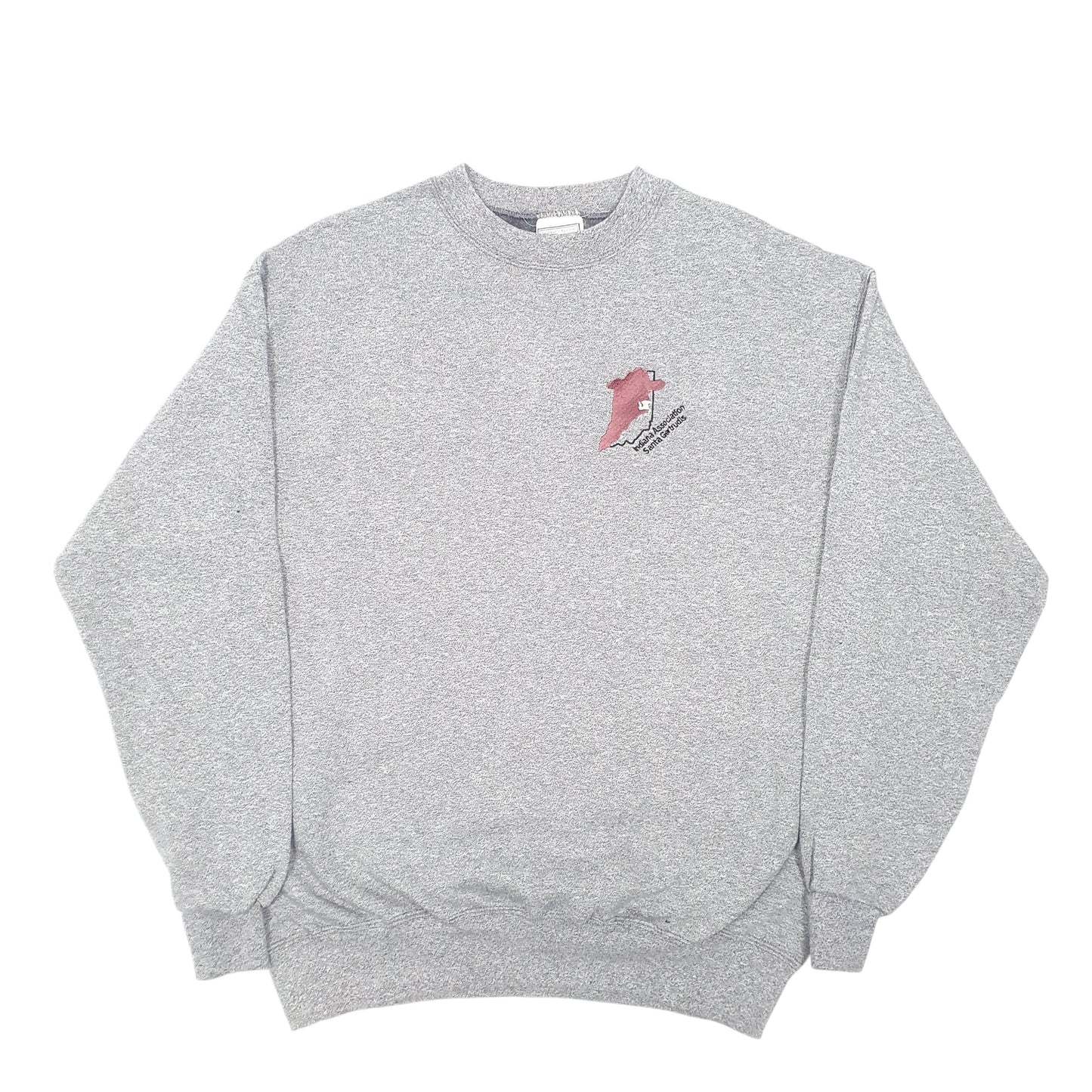 Mens Grey Lee Vintage Heavyweight Indiana Association Crewneck Jumper