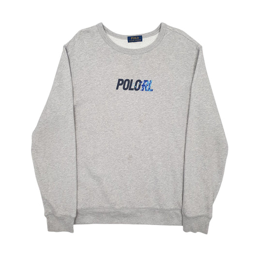 Mens Grey Polo Ralph Lauren  Crewneck Jumper