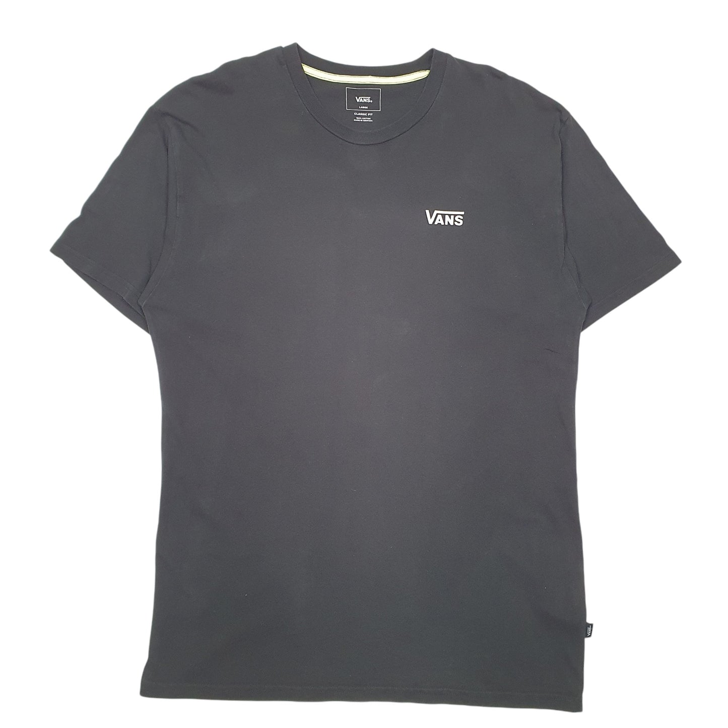 Mens Black Vans Off The Wall Skateboarding BMX Classic Short Sleeve T Shirt