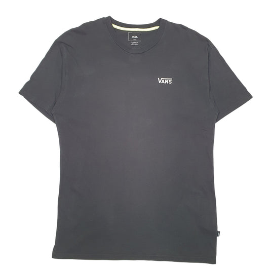 Mens Black Vans Off The Wall Skateboarding BMX Classic Short Sleeve T Shirt