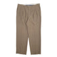 Mens Brown Burberry Pelican Double Pleated Chino Trousers