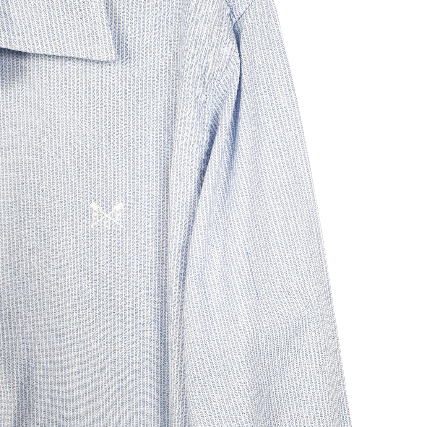 Mens Blue Crew Clothing Company  Long Sleeve Shirt