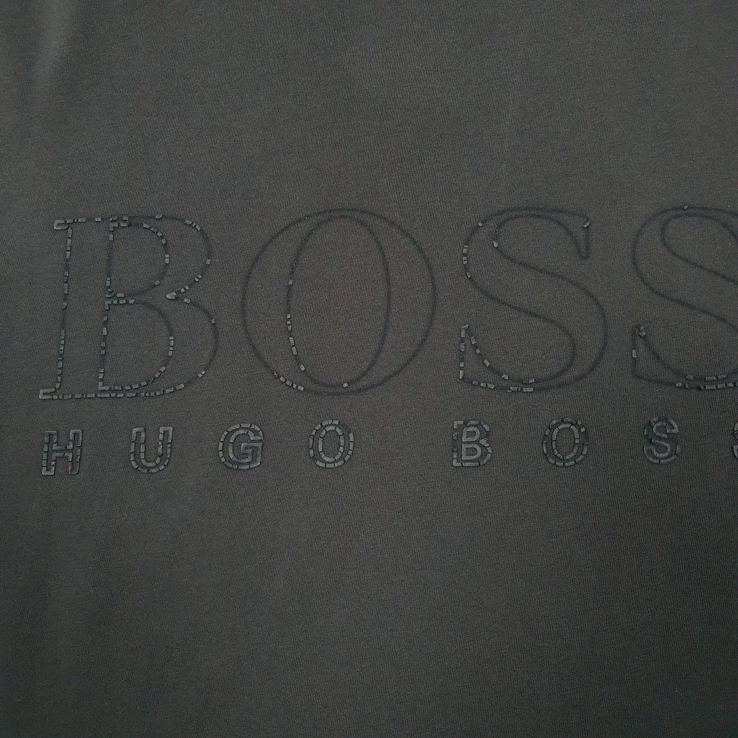 Mens Navy Hugo Boss Spell Out Modern Fit Spellout Short Sleeve T Shirt