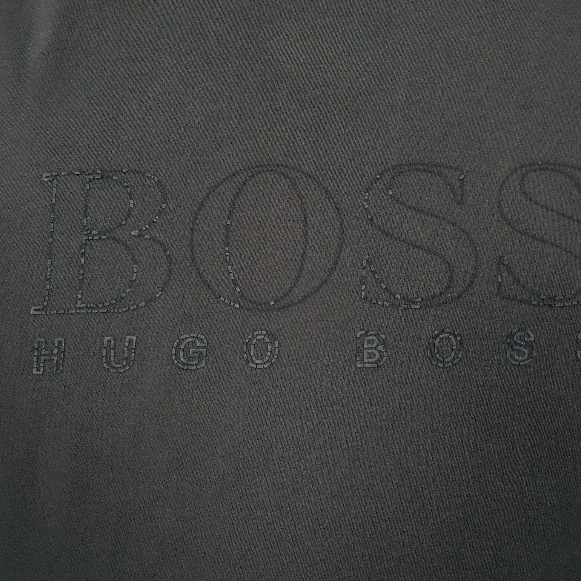 Mens Navy Hugo Boss Spell Out Modern Fit Spellout Short Sleeve T Shirt
