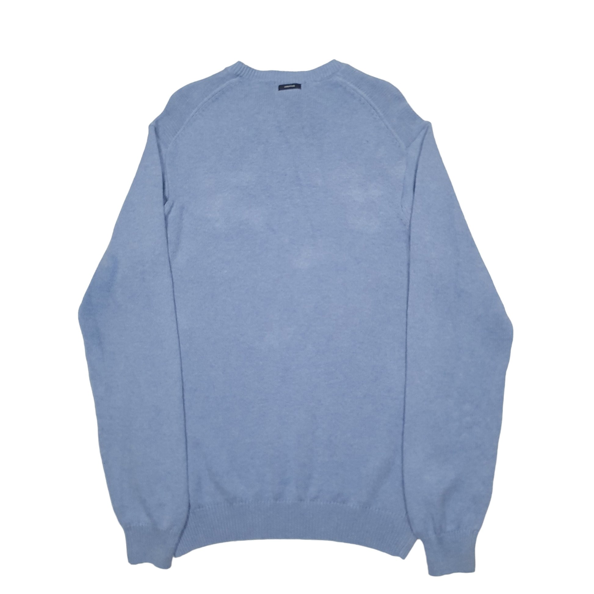 Mens Blue Nautica Knit Crewneck Jumper