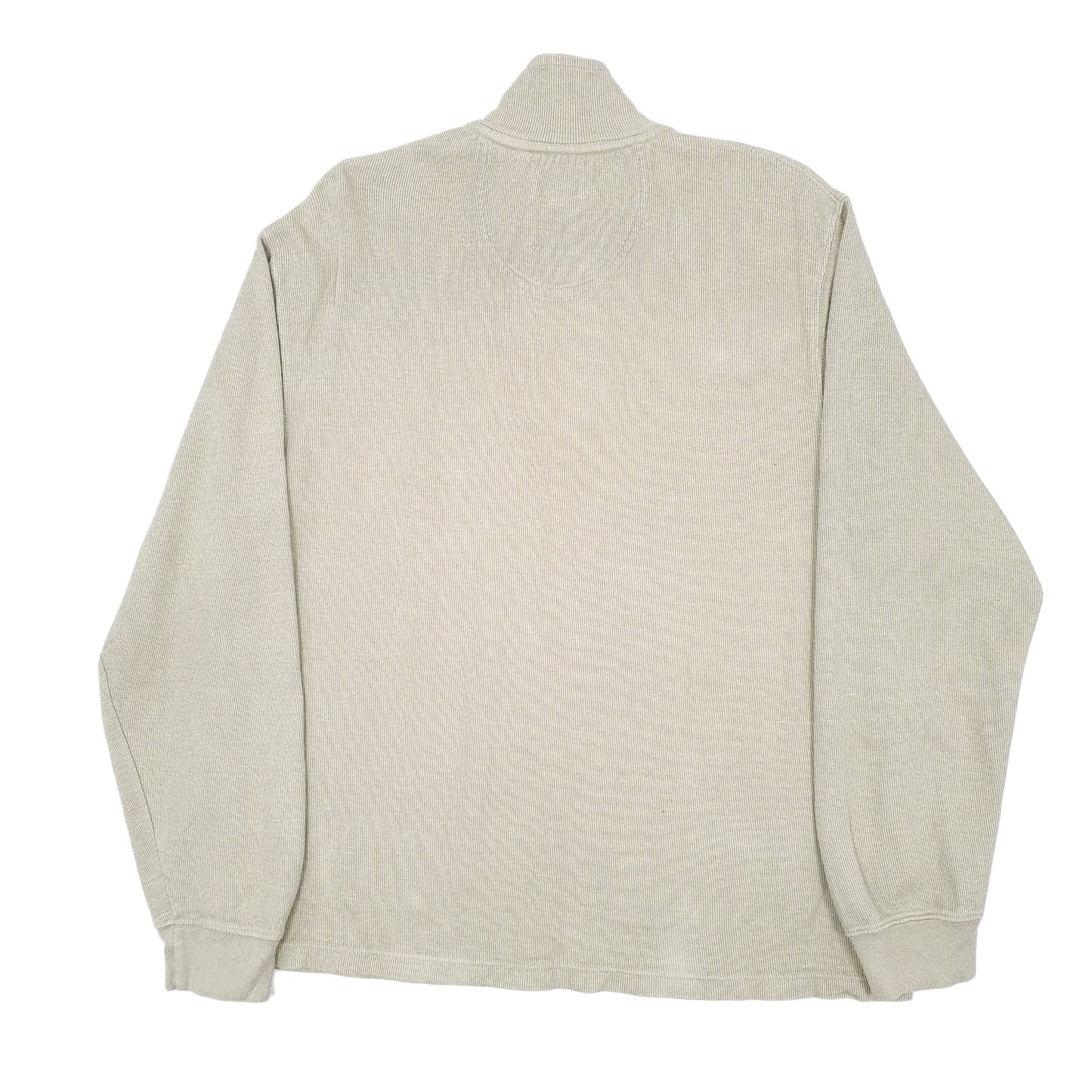 Mens Green Izod  Quarter Zip Jumper