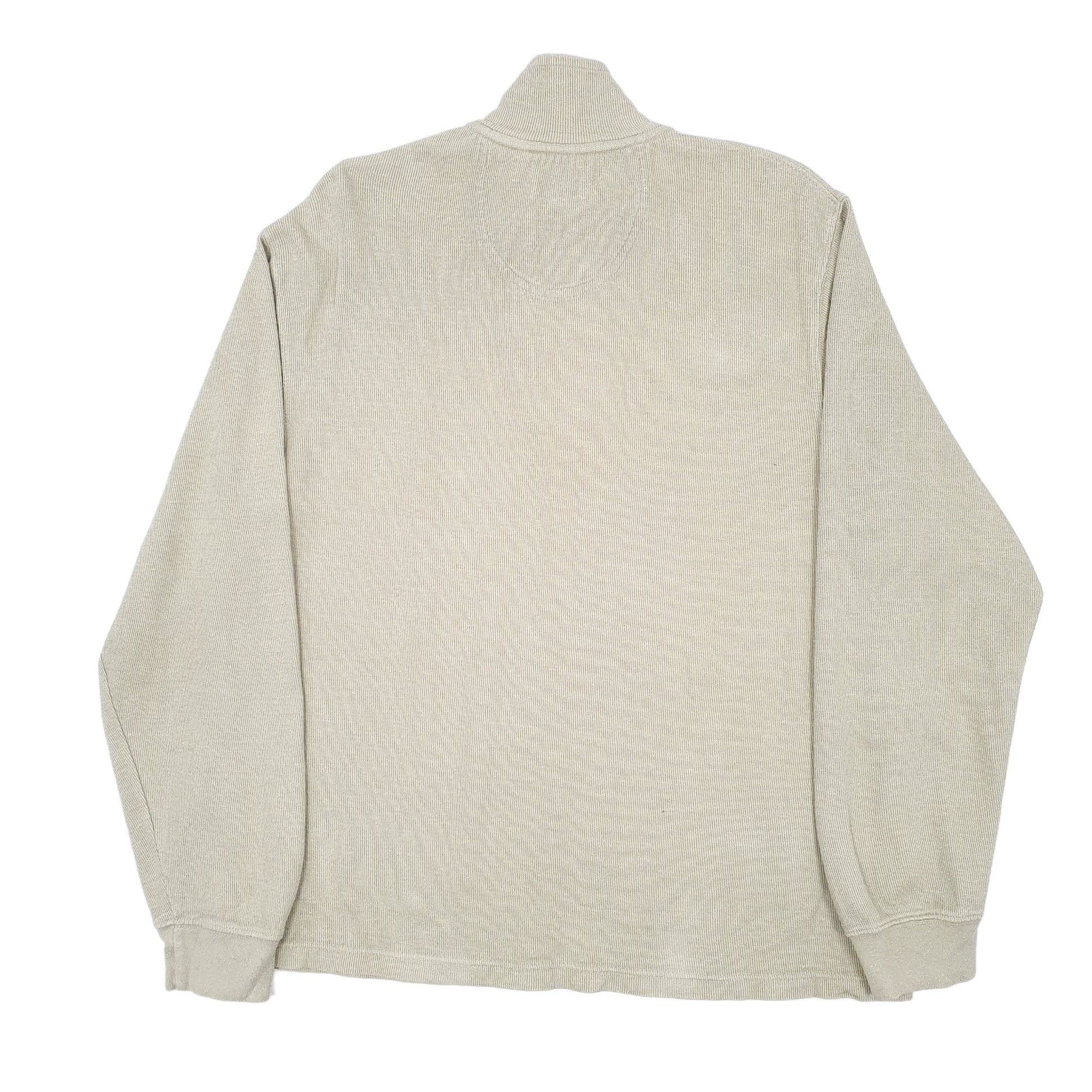 Mens Green Izod  Quarter Zip Jumper