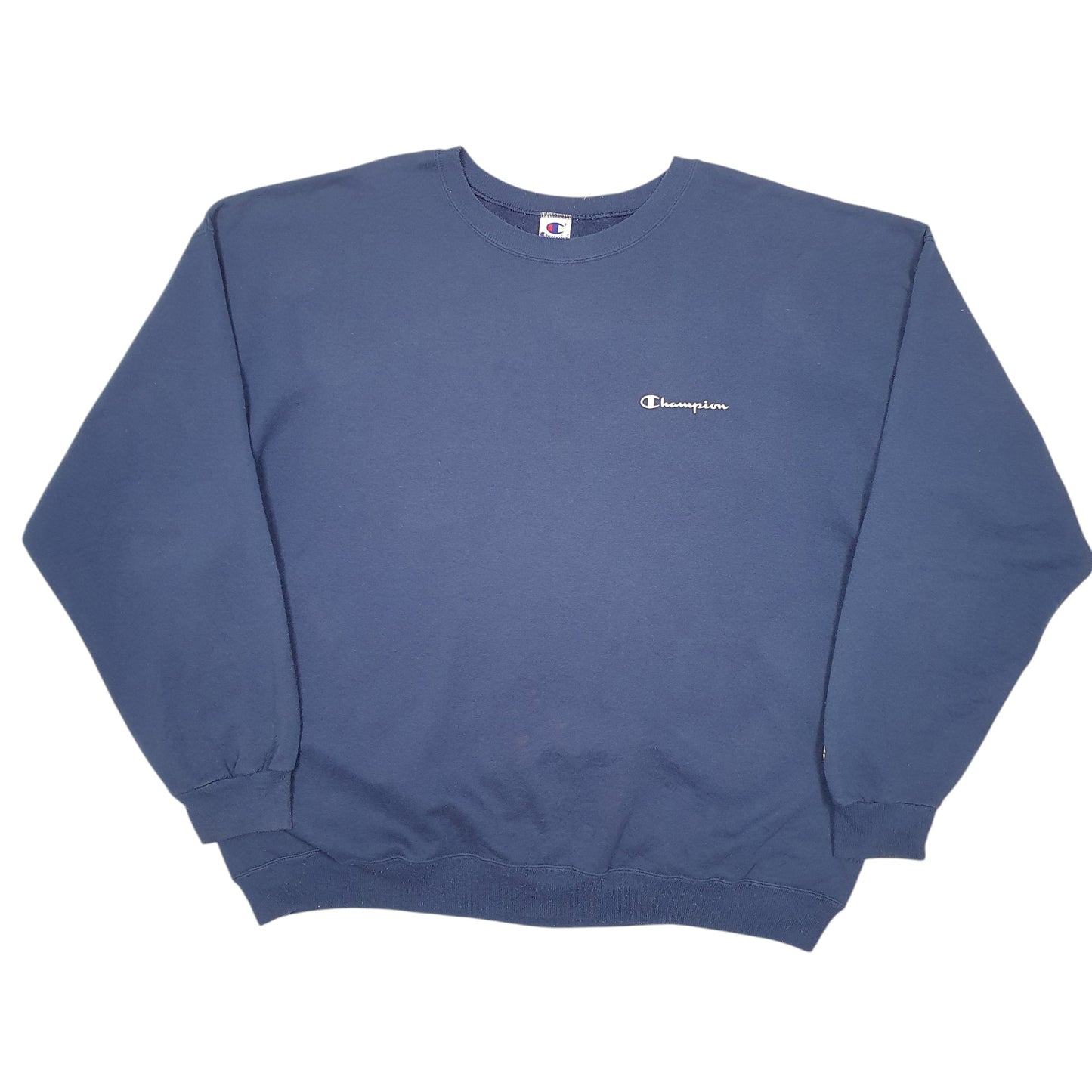 Mens Navy Champion Vintage 90s Crewneck Jumper