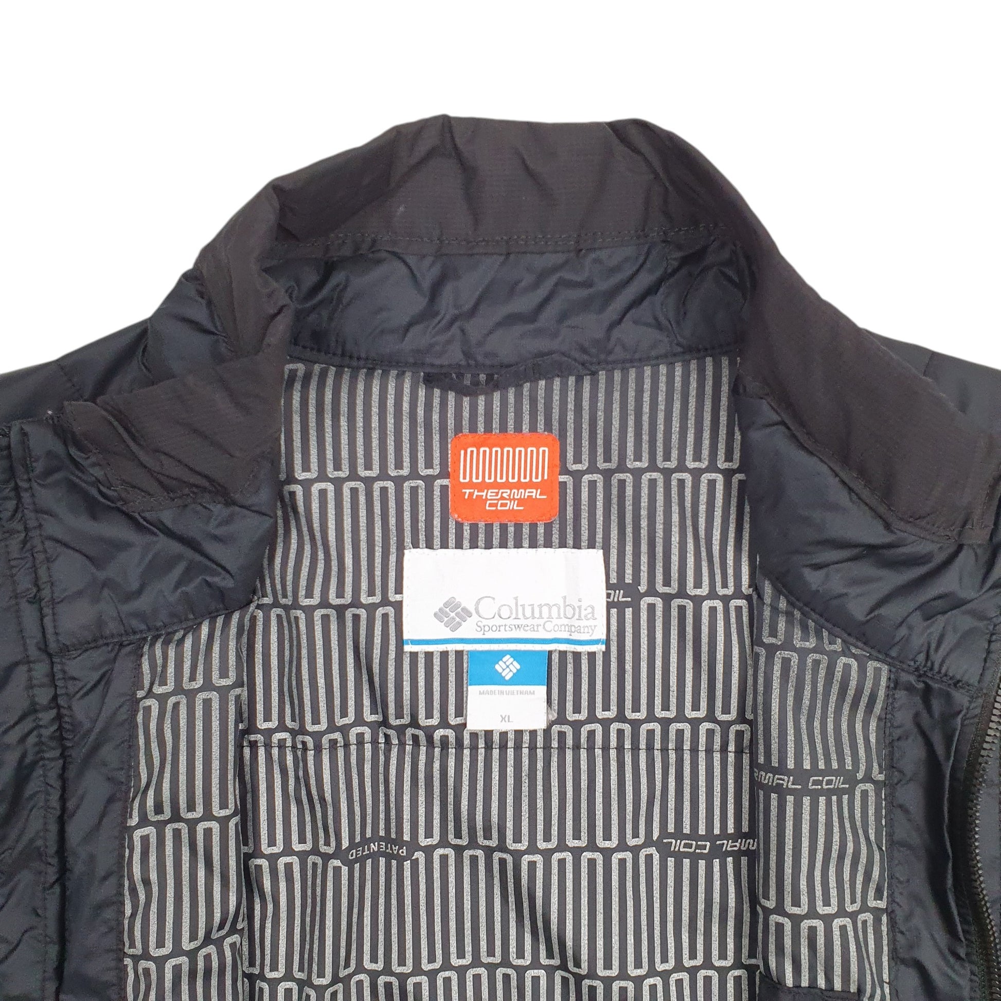 Mens Black Columbia   Coat