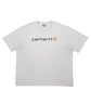 Mens Grey Carhartt Spellout Short Sleeve T Shirt