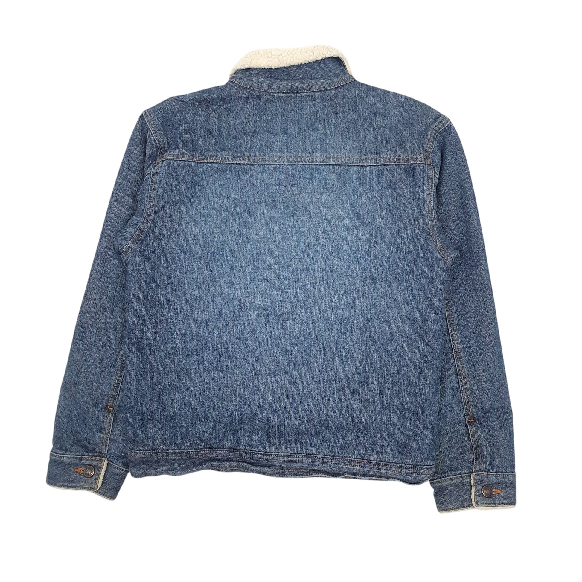 Womens Blue Gap Sherpa Lined  Coat