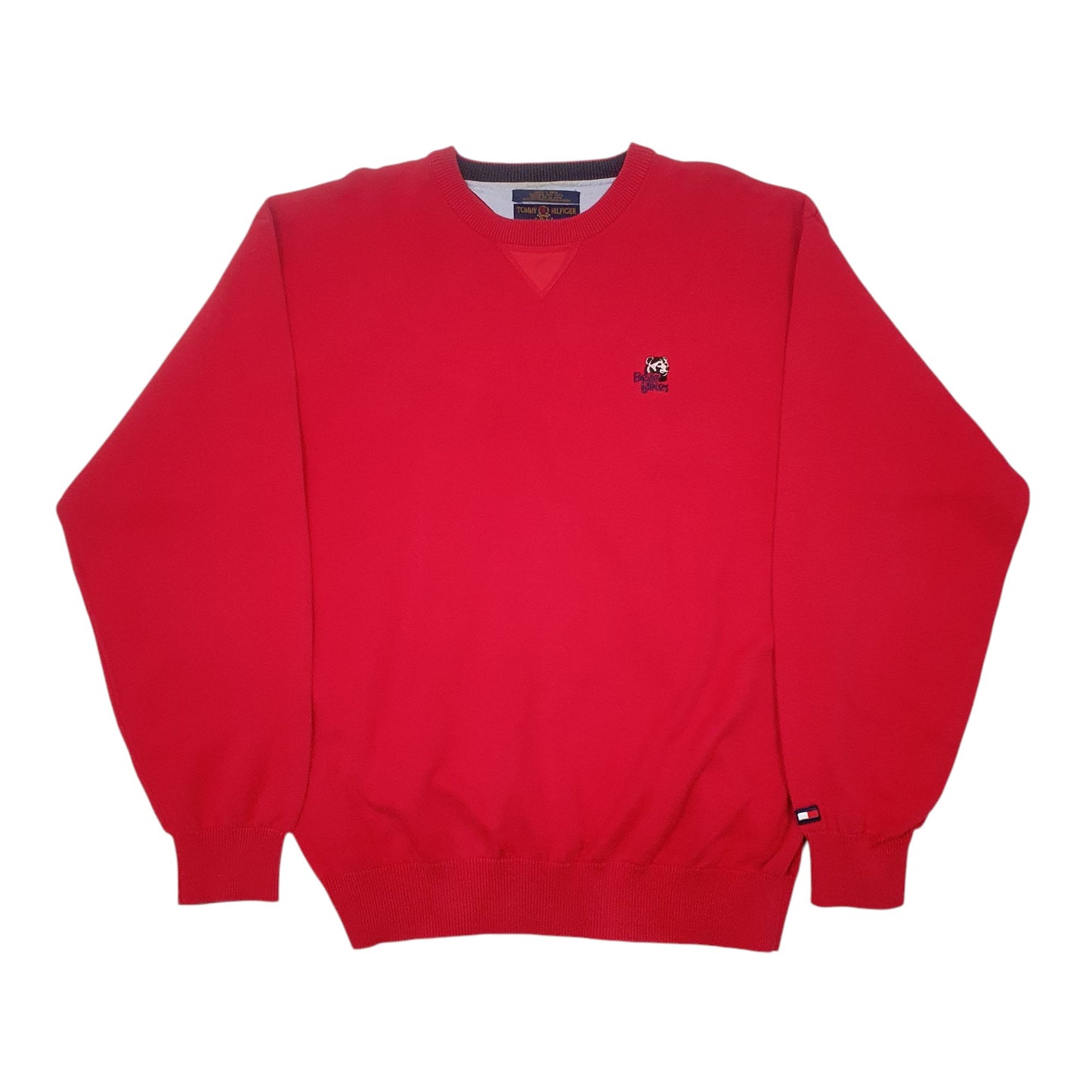 Mens Red Tommy Hilfiger Vintage Golf Crewneck Jumper