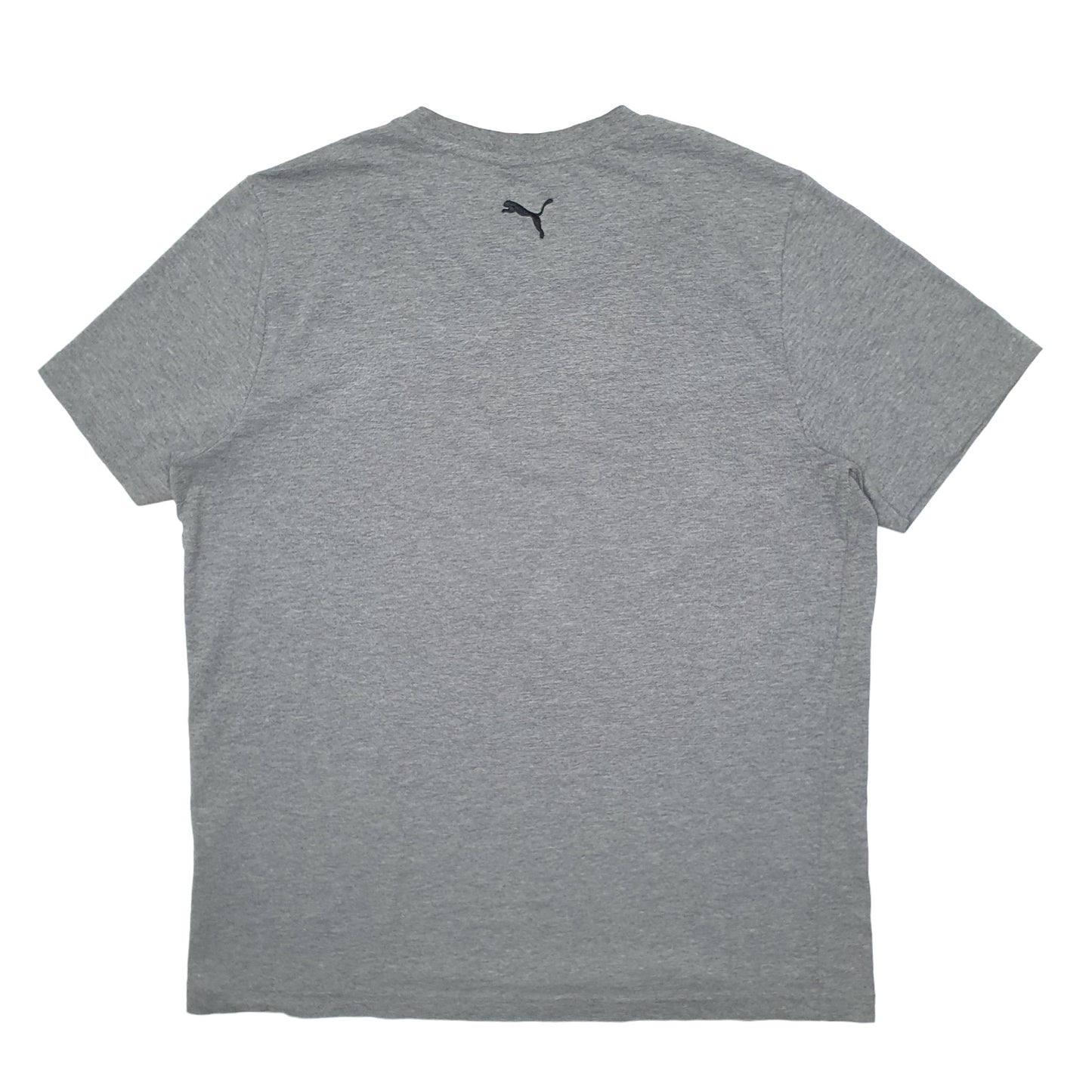 Mens Grey Puma Spellout Short Sleeve T Shirt