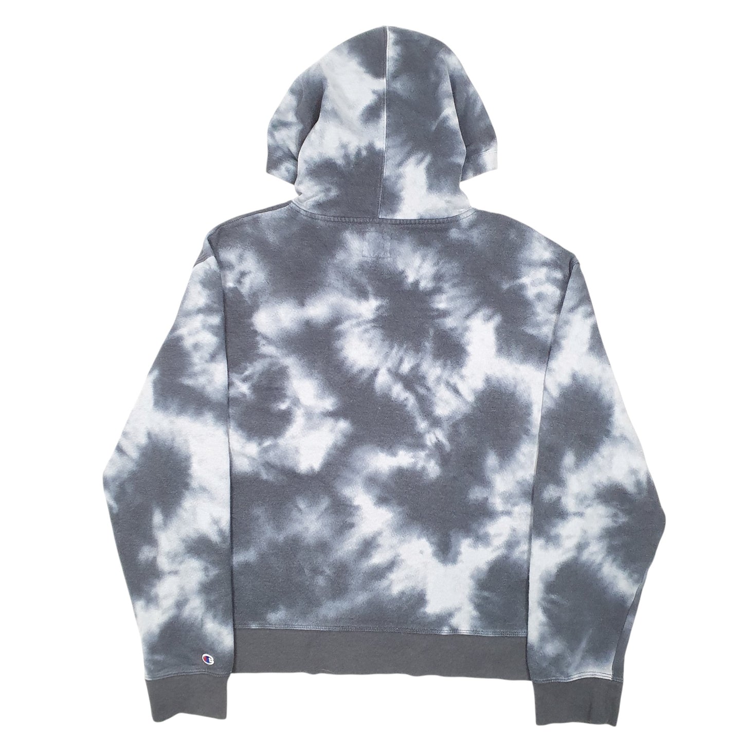 Womens Grey Champion Tie Dye Hoodie Jumper