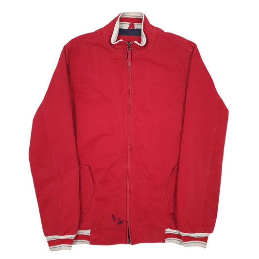 Mens Red Lacoste Live  Full Zip Coat