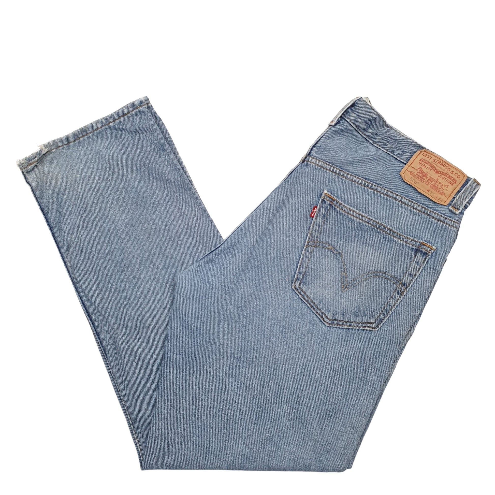 Mens Blue Levis  505 JeansW36 L32