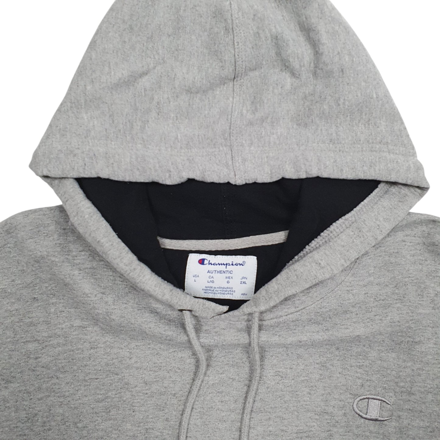 Mens Grey Champion  Hoodie Jumper