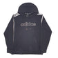 Mens Black Adidas Spellout Hoodie Jumper