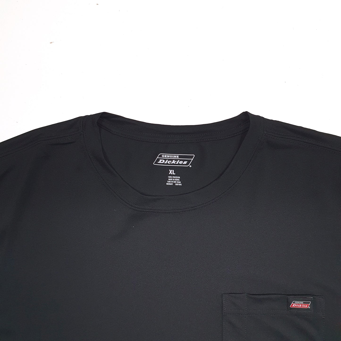 Mens Black Dickies Pocket Short Sleeve T Shirt