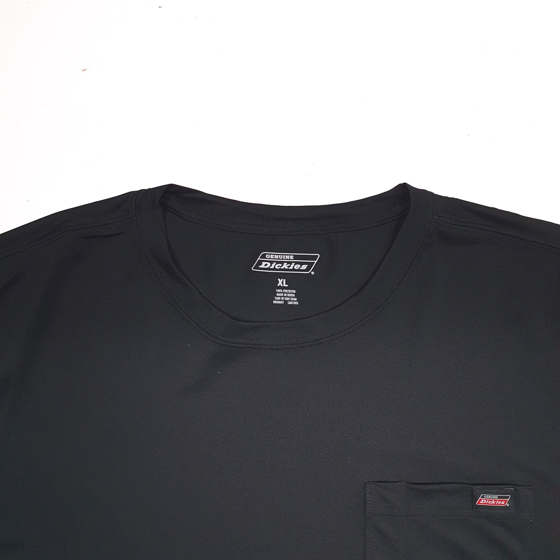 Mens Black Dickies Pocket Short Sleeve T Shirt